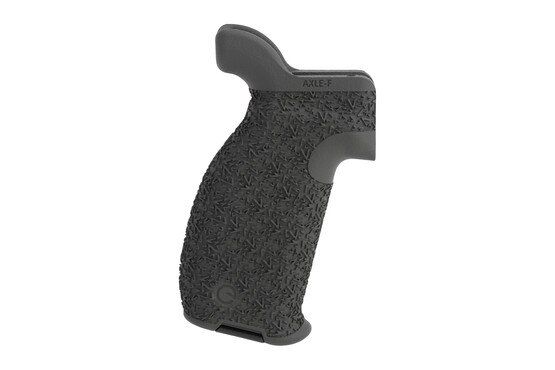Emissary Aggressive Texture Full Size AR-15 Axle Grip in ODG is made of polymer